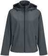 04448 Lds Race Hood SOL'S Ladies Race Hooded Soft Shell Jacket Charcoal colour image